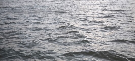Water waves and evening light for background