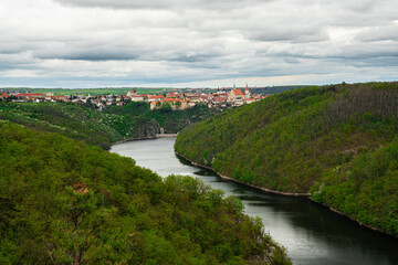 rural landscape in czech republic, znojmo