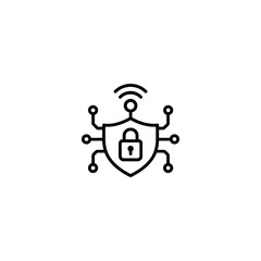 Cyber Security Network Protection Icon