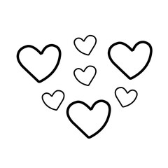 Hand drawn wedding heart