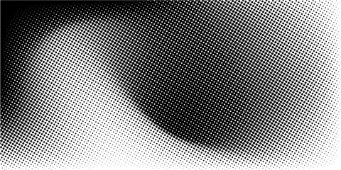 Basic halftone dots effect in black and white color. Halftone effect. Dot halftone. Black white halftone.Background with monochrome dotted texture. Polka dot pattern template. circle dot