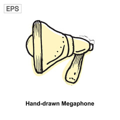 Hand-drawn Megaphone