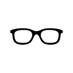 Fototapeta premium Silhouette of trendy sunglasses for summer look