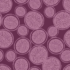 Figs Cross Sections Vector Seamless Pattern