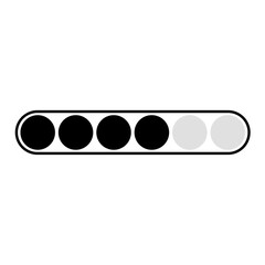 Progress Loading Bar Icon for Web and App Interface. Vector Illustration