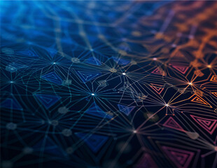Cyber Data Landscape with Interconnected Geometric Nodes

