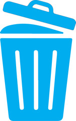 Blue trash bin icon.Trash icon vector illustration. trash can icon. Delete sign and symbol.Yellow trash bin icon.Trash icon vector illustration. trash can icon. Delete sign and symbol.