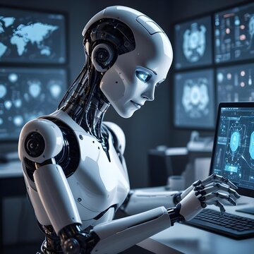 A robot that analized a computer