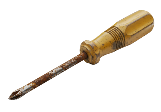 old rusty screwdriver