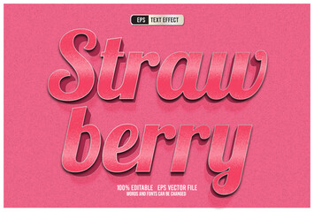 TEXT EFFECT STRAWBERRY