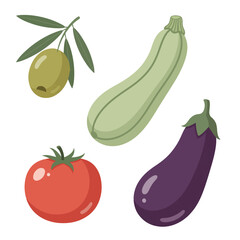 Mediterranean Vegetables and Olive