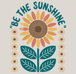 Sunflower T Shirt Design