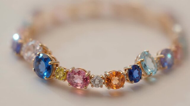 Multi‑Stone Collar: Paraiba, Sapphire & Morganite