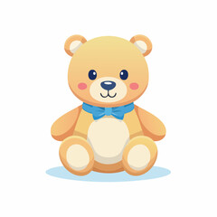 Obraz premium Einfacher und niedlicher Teddybär