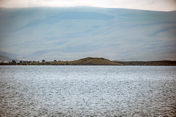 lake and mountains