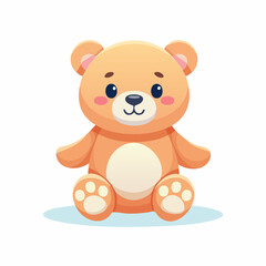 Obraz premium Einfacher und niedlicher Teddybär