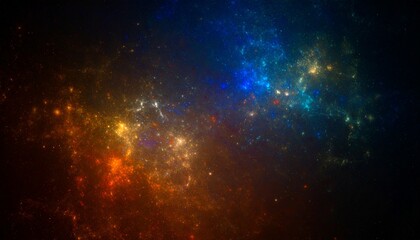 Abstract visualization of cosmic scents, sparks and glowing particles floating in dark space, representing the ‘burnt metal’ smell of space, cinematic dark background,