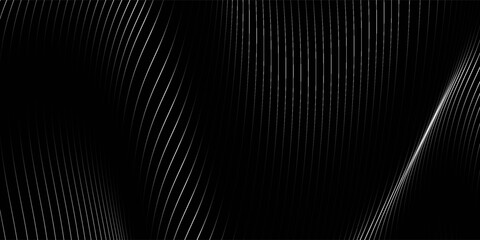 Black and white background with curved line design. Vector illustration. eps 10