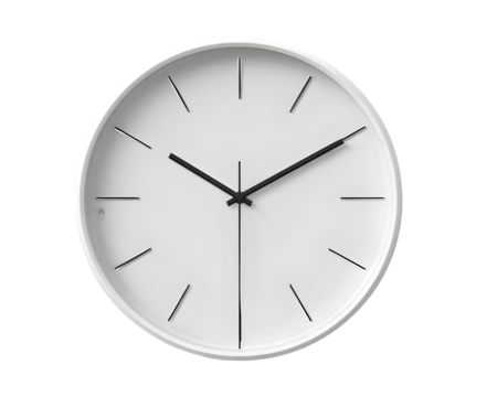 Office or Home Clock - White and Black