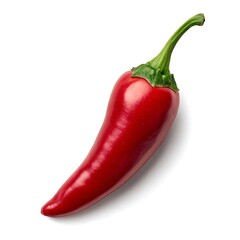 Red chili pepper isolated on white background