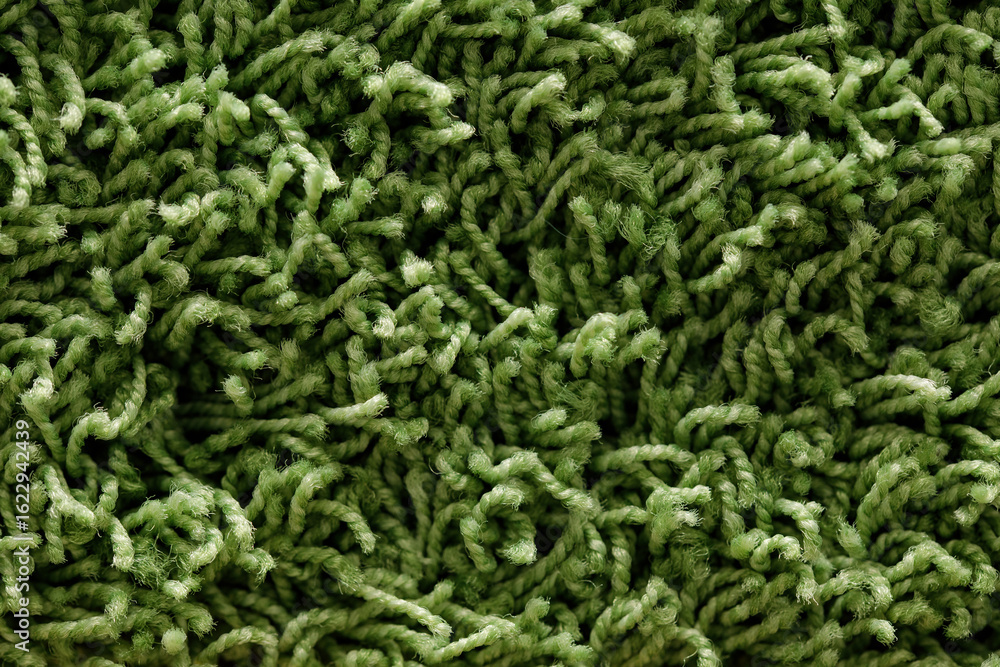 Poster high-resolution image of green shag carpet texture. perfect for backgrounds and design projects.