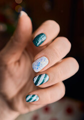 Christmas Nail art design manicure