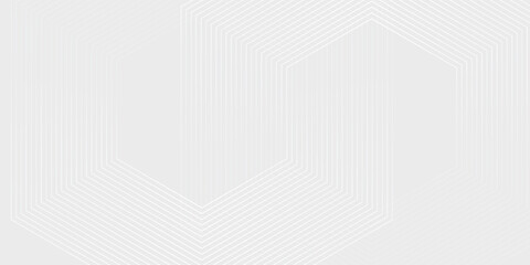 Hexagon white gray wave light technology texture background. Abstract big data digital concept simple art modern abstract