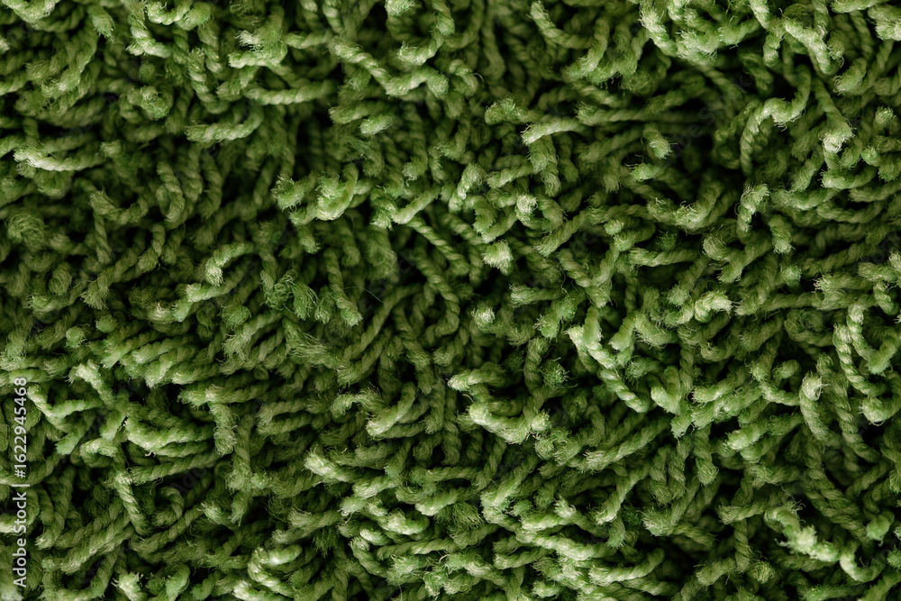 Poster high-resolution image of a lush green shag carpet texture. perfect for backgrounds or design element
