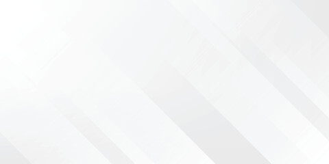 White abstract background with line pattern, banner design. Vector 16:9