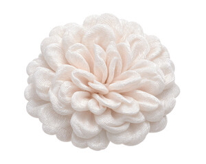 Delicate White Fabric Flower Brooch for Fashion Accessories Display