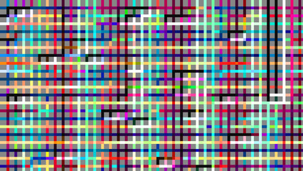 Multicolored Geometric Grid Abstract Background