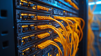 An abstract visual representing the core concepts of Software-Defined Networking (SDN) and its role in modern IT infrastructure