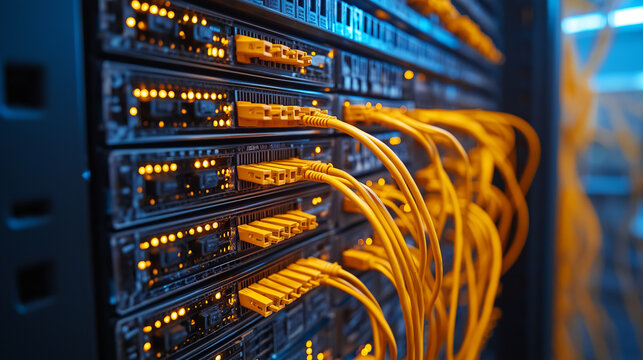 An abstract visual representing the core concepts of Software-Defined Networking (SDN) and its role in modern IT infrastructure