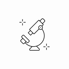 microscope lab icon sign vector