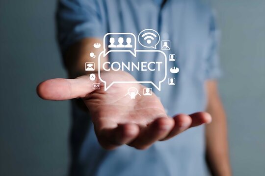 Connect digitally online with social networking now