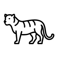 Tiger illustration isolated on white background