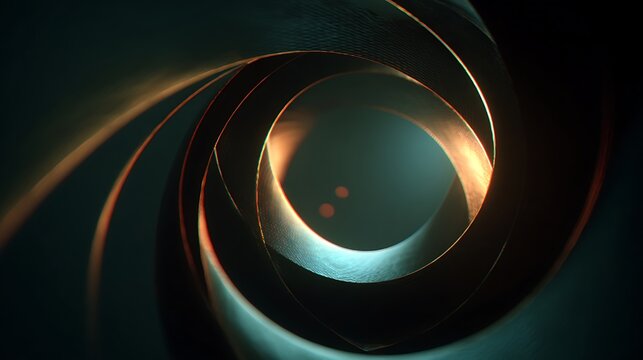 A closeup of a camera lens aperture with a metallic iris, creating a circular opening for photography and optical focus