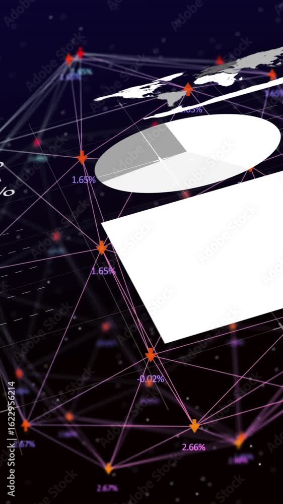 Poster animation of shapes over data processing