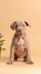 Adorable Cimarrón Uruguayo Puppy Portraits, Generated image