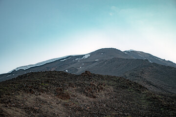 mountain landscape with blue sky