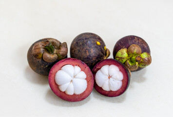 Queen of Fruits, Mangosteen, Whole and Halved