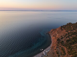 Aerial view of the beautiful landscape