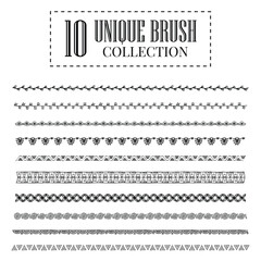 10 unique brush collection