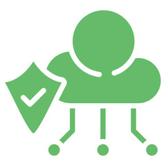 Cloud security Vector Icons