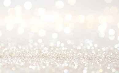 キラキラ光るベージュと白のパステルカラーの抽象的な背景