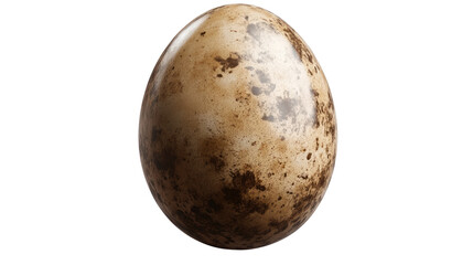 Fototapeta premium one quail egg on white background