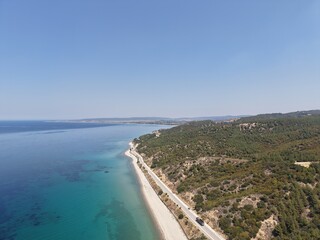 Naklejka premium Aerial view of beautiful landscape