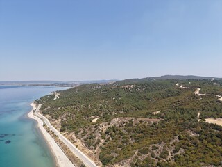 Fototapeta premium Aerial view of beautiful landscape