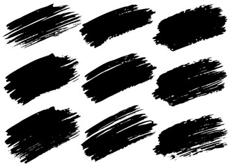 Dirty Paint Splatters and Grunge Stroke Boxes in Black Ink Vector Format. Hand-Drawn Borders and Rough Lines for Poster Frames, Layout Highlights, and Creative Typography.


