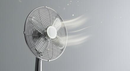 Simple Electric Fan with Illuminated Controls Cooling Tech for Home Comfort and Airflow